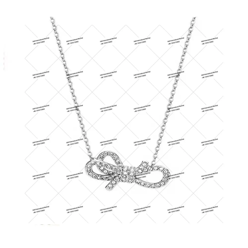 SHL original new elements, crystal dynamic collarbone necklace, bow multi-color necklace, high-quality birthday gift