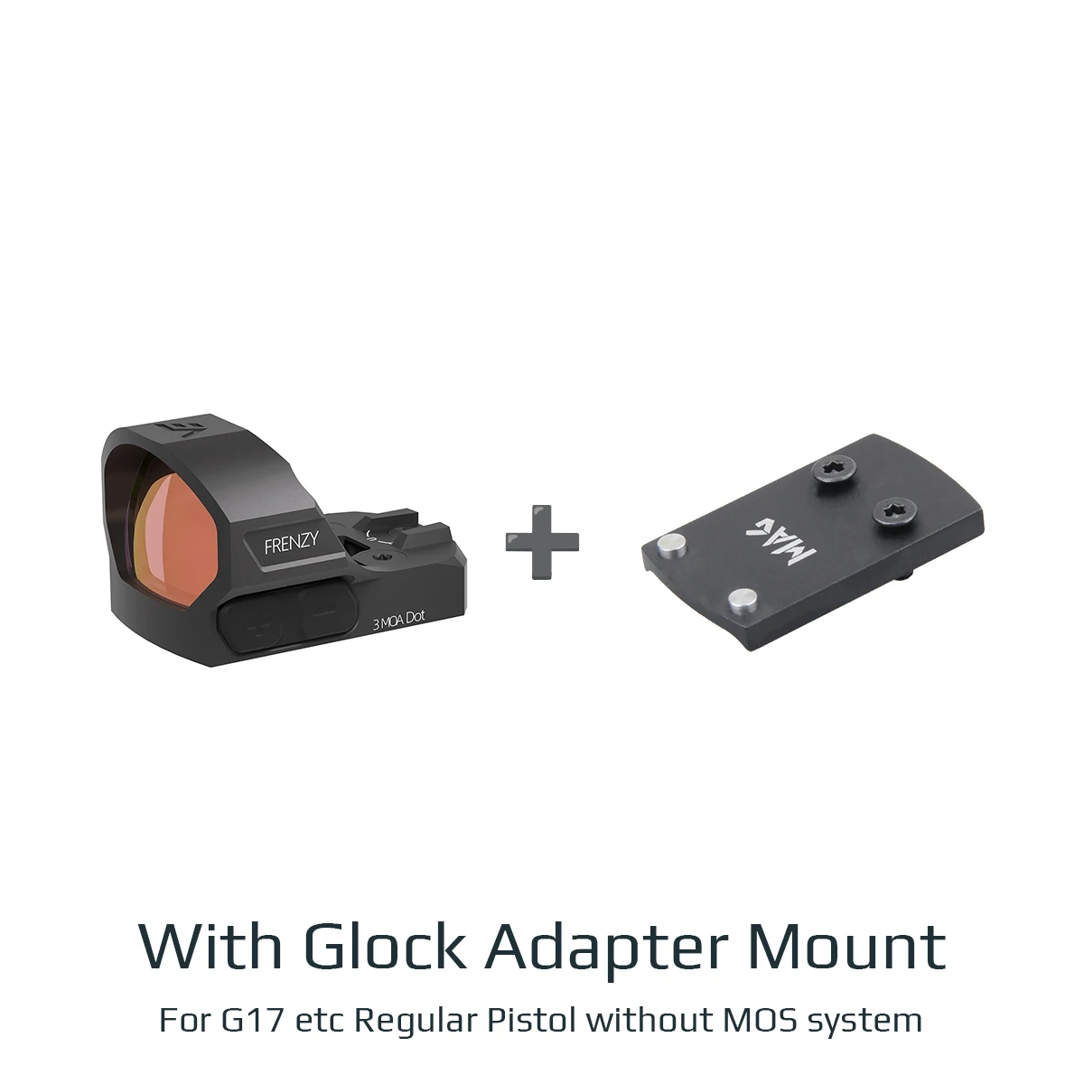 Vector Optics Frenzy-S 1x19x28 レッドドットサイト 3MOAドット、大型