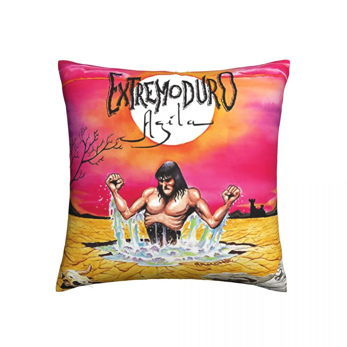 

Square Pillow EXTREMODURO Vintage Weeping Willow Square Pillow Print Funny Geek Rest