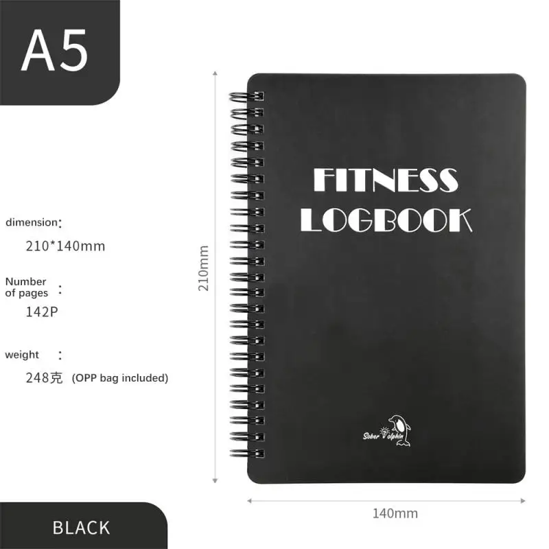 

Log Book 71 Pages Hot Sale Well-designed New Stylish Exercise Journal For Men Women Notebook B034 High-quality Fitness Log Book