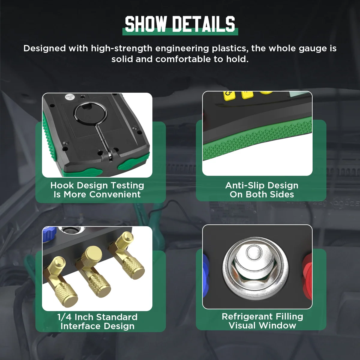 DUOYI DY517A/DY517 Digital Manifold Gauge Air Conditioning Vacuum Gauge