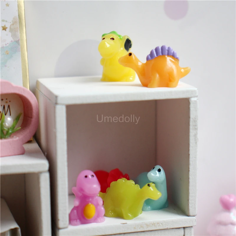6PCS/SET 1:12 Scale Miniature Dollhouse Dinosaur Mini House