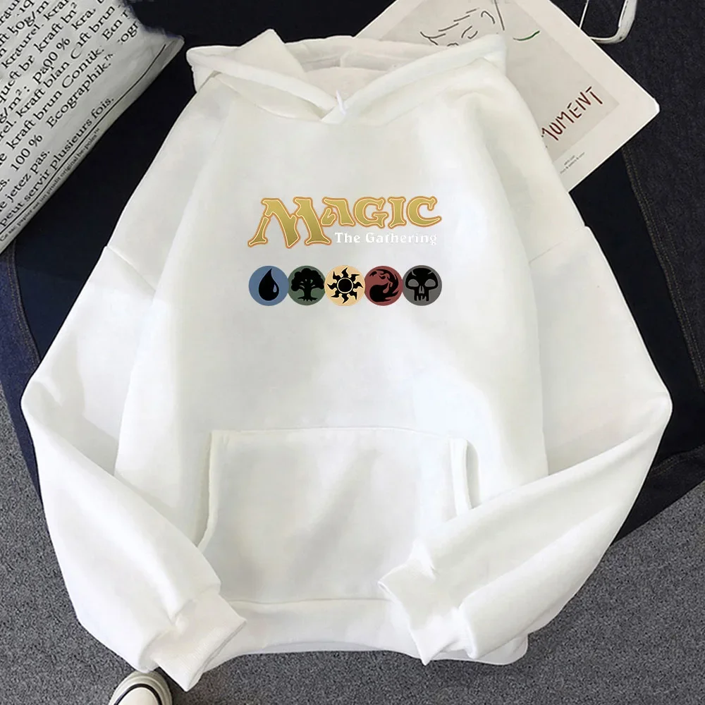 Magic The Gathering Cartoon Letter Hoodie Graphic Printing Funny Sweatshirt Cute for Autumn/Winter Sudaderas Fleece New Pullover 3
