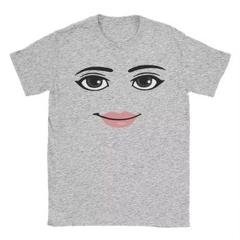 High Quality Novelty Robloxs Woman Face Game Meme Graphic T Shirts Men Women Fashion Short Sleeve T-shirts Unisex Tops 1