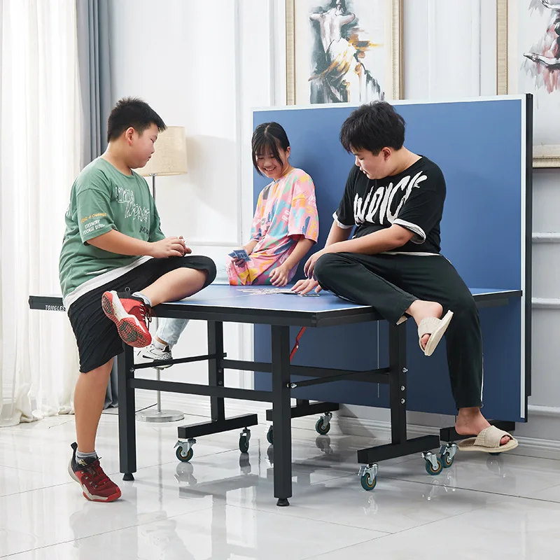 Hot Selling Professional Indoor Sport Movable 15mm Thick Board Portable Foldling Foldable Table Tennis Table