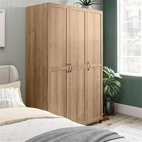 Evolution Lory Framed 3Door Wardrobe in Natural from durable engineered and available in multiple neutral woodgrain finishes 1