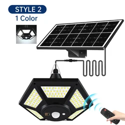 Versatile Solar Pendant Shed Light - 1000 Lumens, 5 Adjustable Modes with Remote Control (Style2)