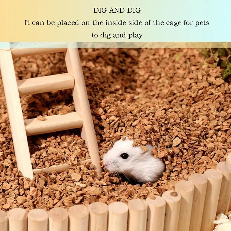 Small Animal Bedding Moisture Absorbent Natural Pet Bedding For Comfort Comfortable Habitat Decor Hamsters Cage Litter For Home