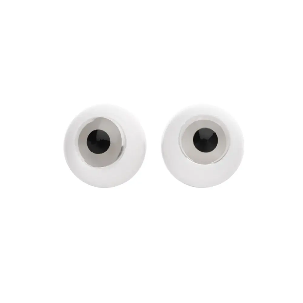 1Set Acrylic Half Round Doll Eyes 8~26mm Transparent Black Eye Patch Safety Eyeball Sticking Mud Clay Toys DIY Doll Accessories