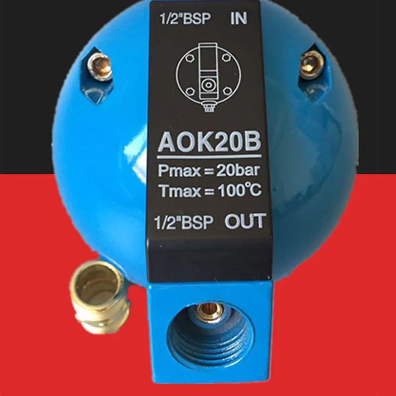ABZV-AOK20B Automatic Drain Filter Air Compressor Automatic Drain Valve Ball Valve