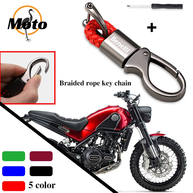 

For Benelli TRK 502 502X TNT 125 300 600 Leoncino BJ 250 500 BN302 752S Motorcycle Accessories Zinc Alloy Keychain Key Ring