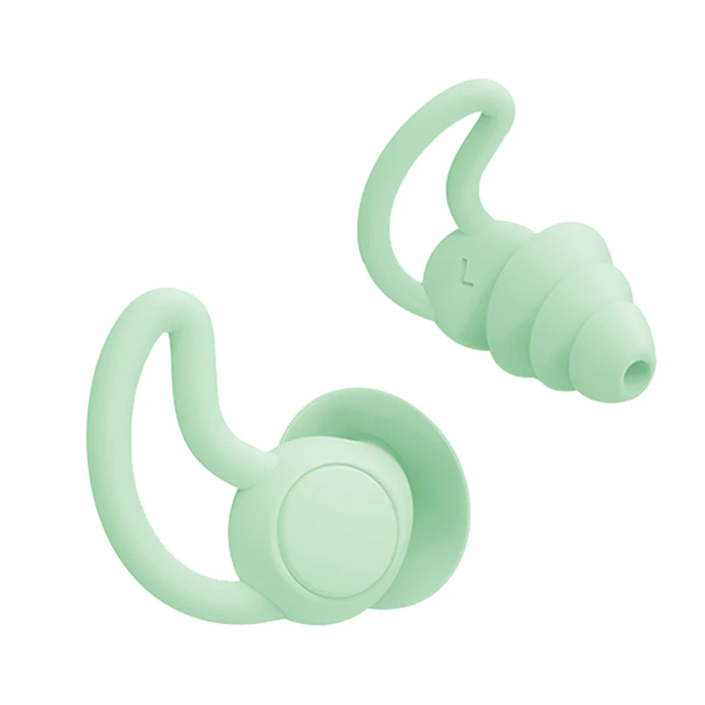 1 Pair Silicone Ear Plugs Soundproof Sound Insulation Anti Noise Sleeping Earplugs for Students Swimming Training