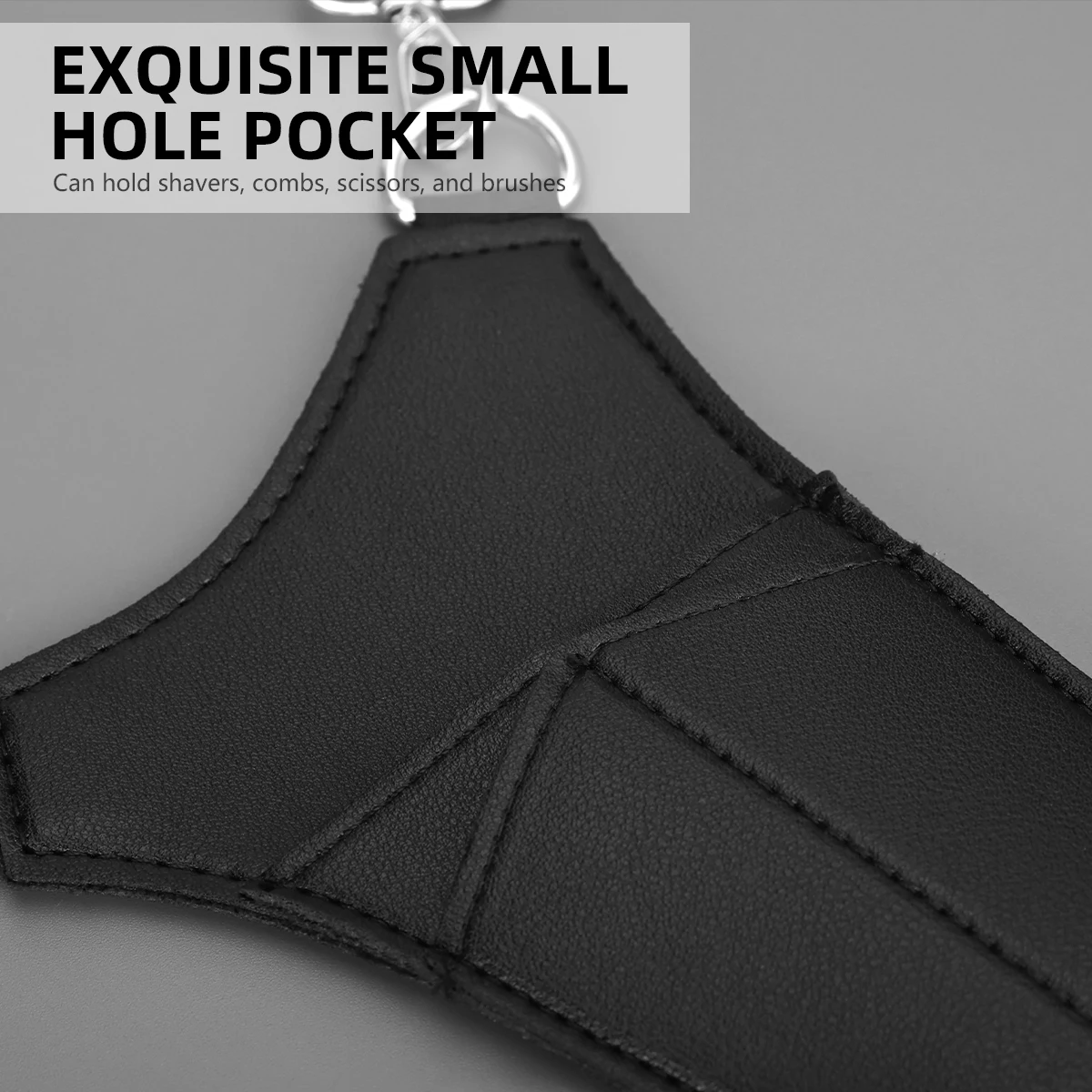 Premium PU Leather Barber Waist Holster - Adjustable Salon Tool Storage Pouch