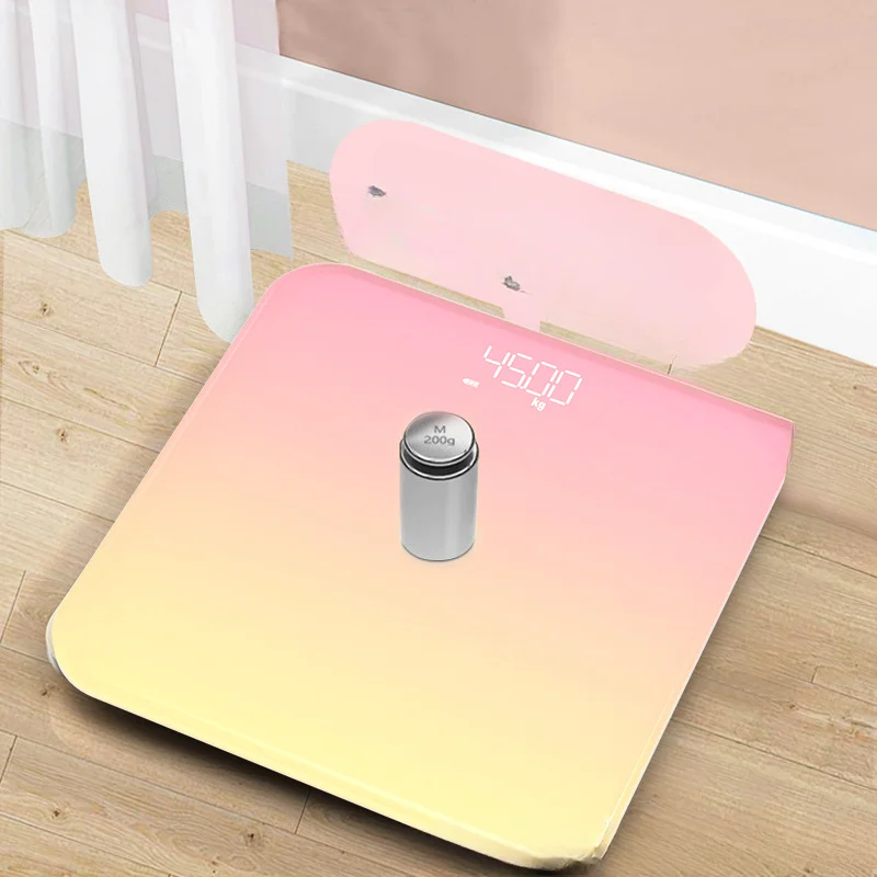 Gradient Color Smart Bluetooth Body Fat Measuring Scale Weighing Home Rechargeable Accurate Human Body Fat Scale 6