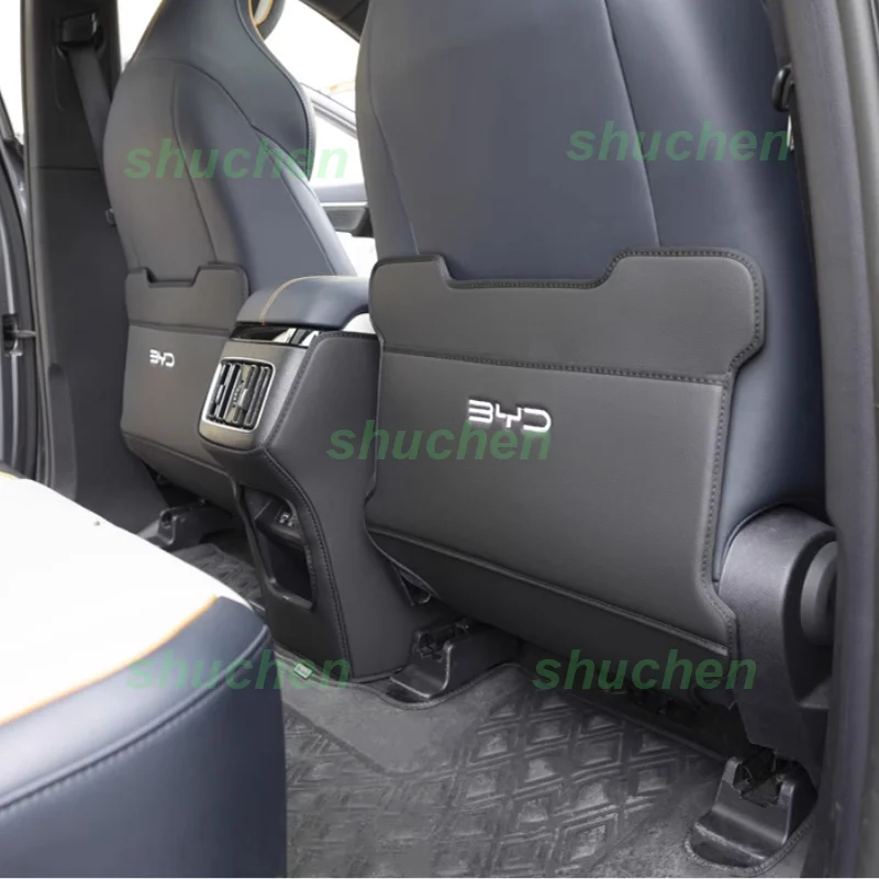 Car Rear Row Anti-kick Covers for BYD Song Plus DMI EV Seat Back Kick Protector dirt-proof Cover Interior Accessories