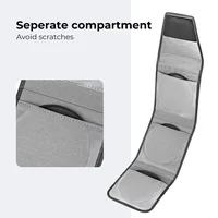 K&F CONCEPT New Style 3 Pockets Lens Filter Bag Camera lens Filter Pouch 49mm-82mm For ND UV CPL Camera Lens Filter 2