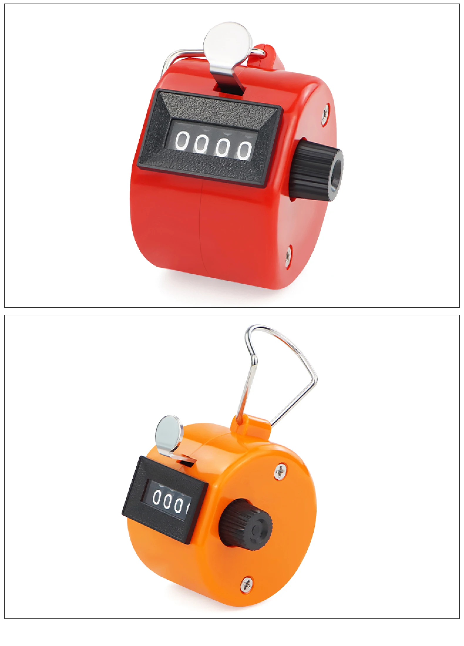 Manual Counter Mechanical Tally Handheld Rotary Clicker Counter Resettable Peopl