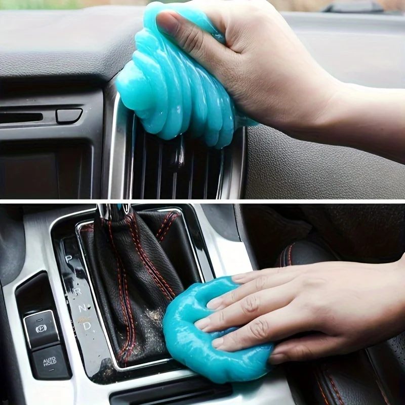 70g Blue Jelly Cleaning Gel for Car Interior Grime Removal Durable Soft Rubber Cleaner