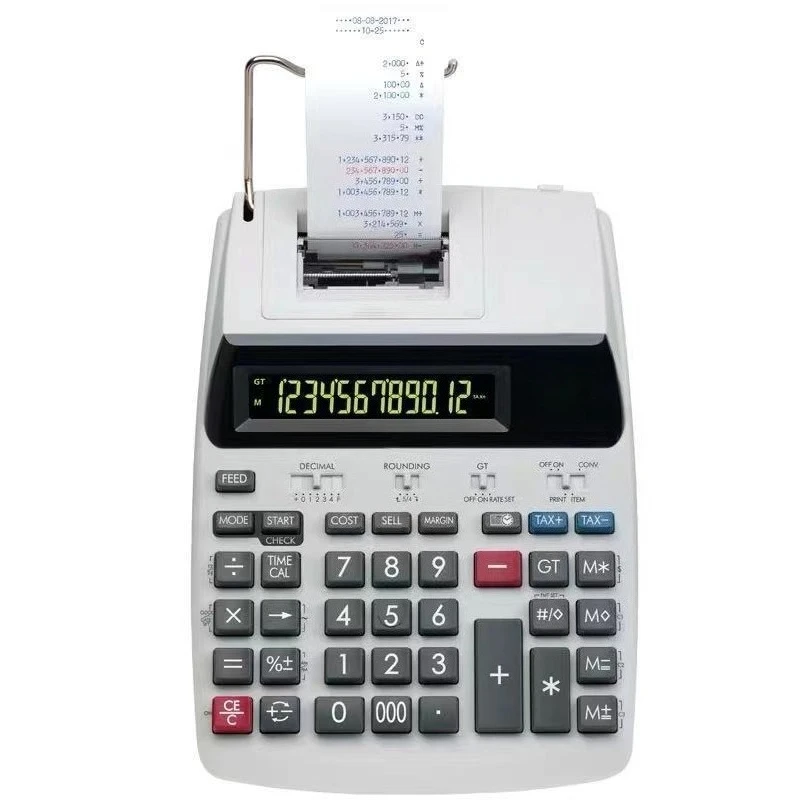 מחשבון הדפסה עסקית MP-120MG, מחשבון פיננסי ופיננסי, סוג מדפסת בשני צבעים