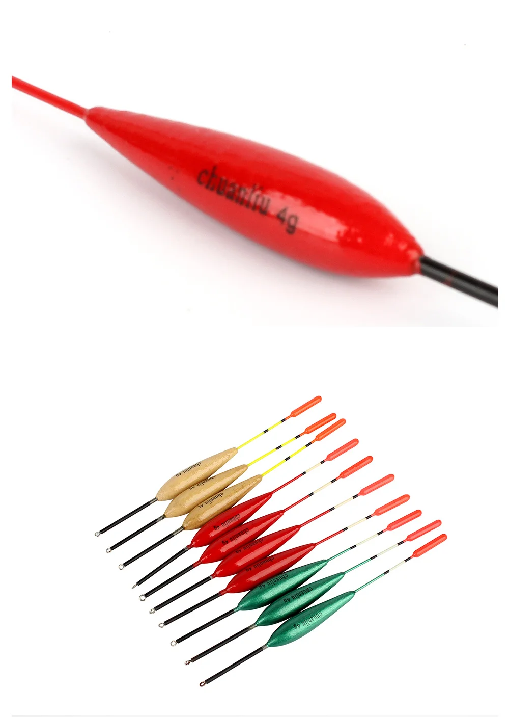 FTK 10 Stück/Packung Angelposen Größe 4g Barguzinsky-Fichtenposen Vertikale Boje Angelposen Bobber Angelzubehör Pesca – Detail 12