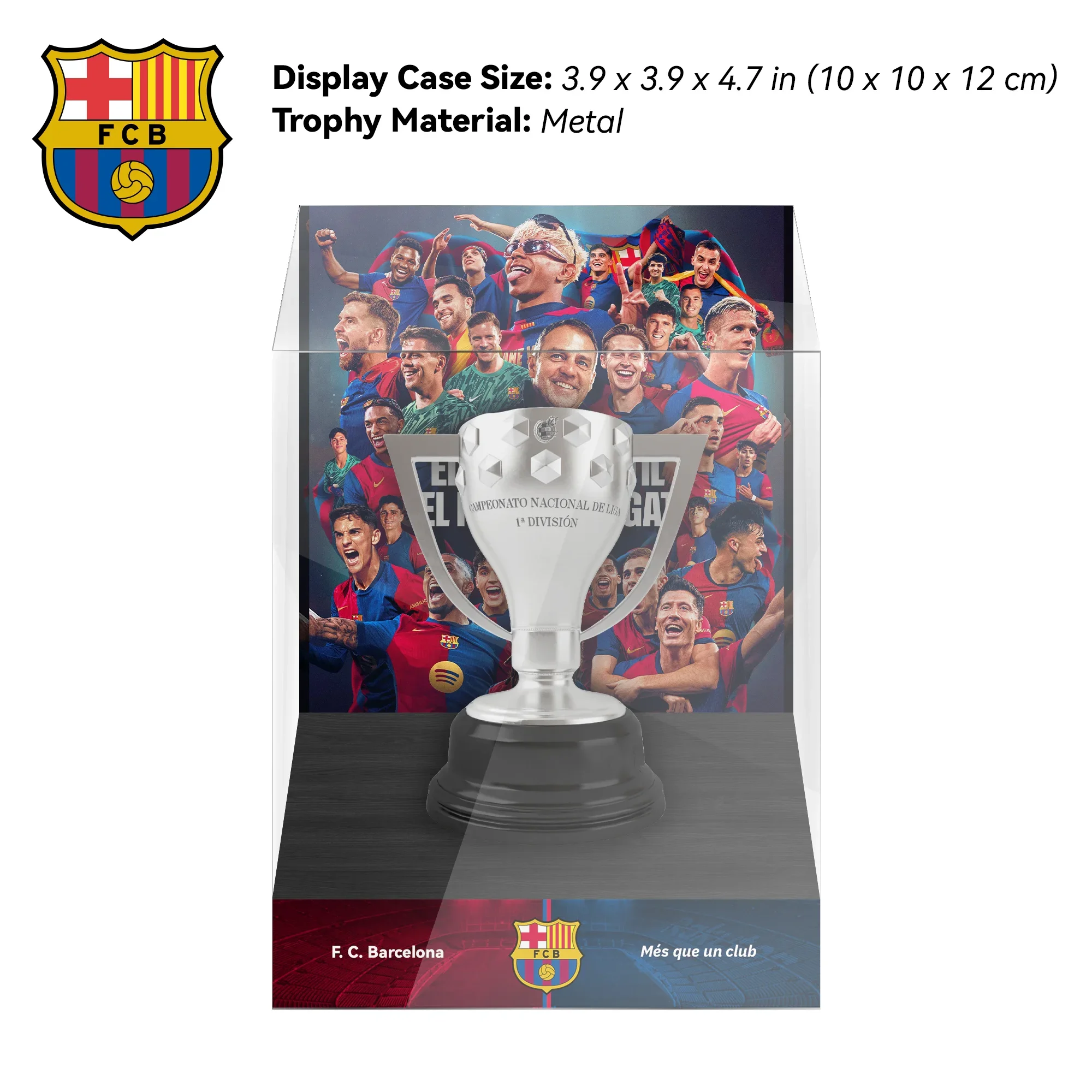 Liga Championship Trophy Replica Display Case - Ideal Football Gift for Supporters