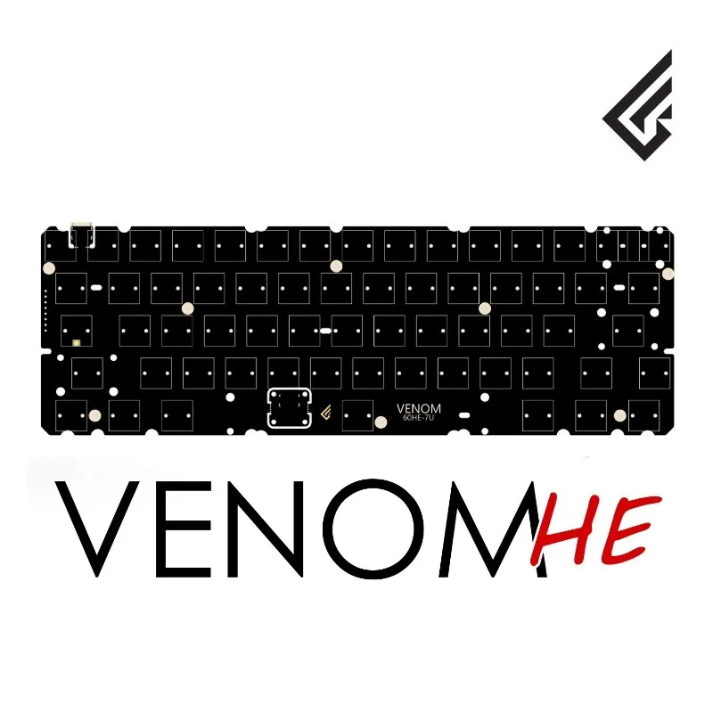 Venom60 he カスタム品 Geonworks-venom 60 he pcb磁気スイッチ、カスタムdiyメカニカル