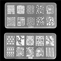 Nail Stamping Plates Lace Flower Pattern Art Stamp Template Image Plate Stencil Nails Tool Random Send 2