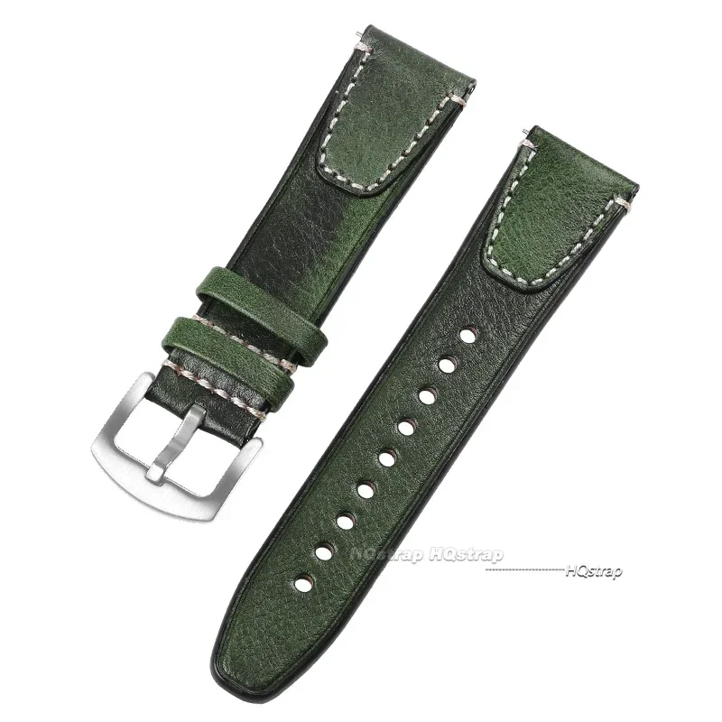 Universal Leather Quick Release Watch Band - Stylish Replacement Strap