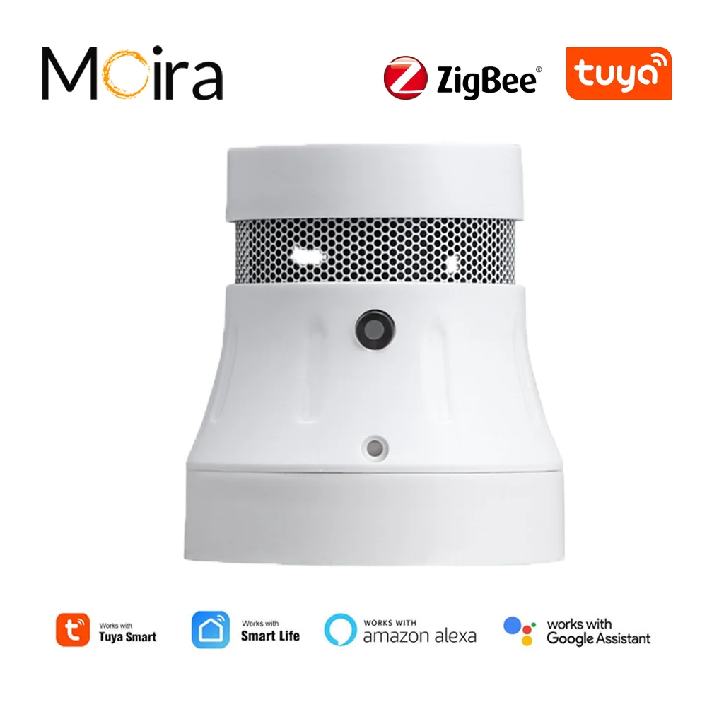 

Wifi/Zigbee Tuya Smart Smoke Detector Sensor 80DB Alarm Fire Smoke Detector Wifi Fire Protection Home Security Alarm Smart Life
