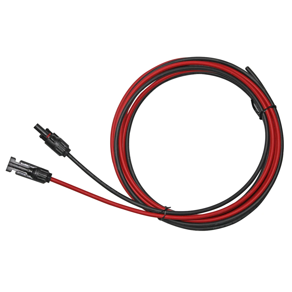Rouge Noir 2.5mm2)2m 6.6 Ft 12AWG Panneau Solaire Câble D