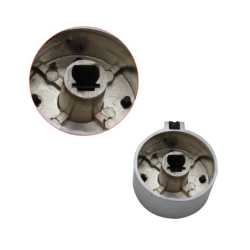 Universal Zinc Alloy Knob Switch Metal Rotary High Temperature Nickel Plating Control Kitchen Stove Accessories for Gas Oven