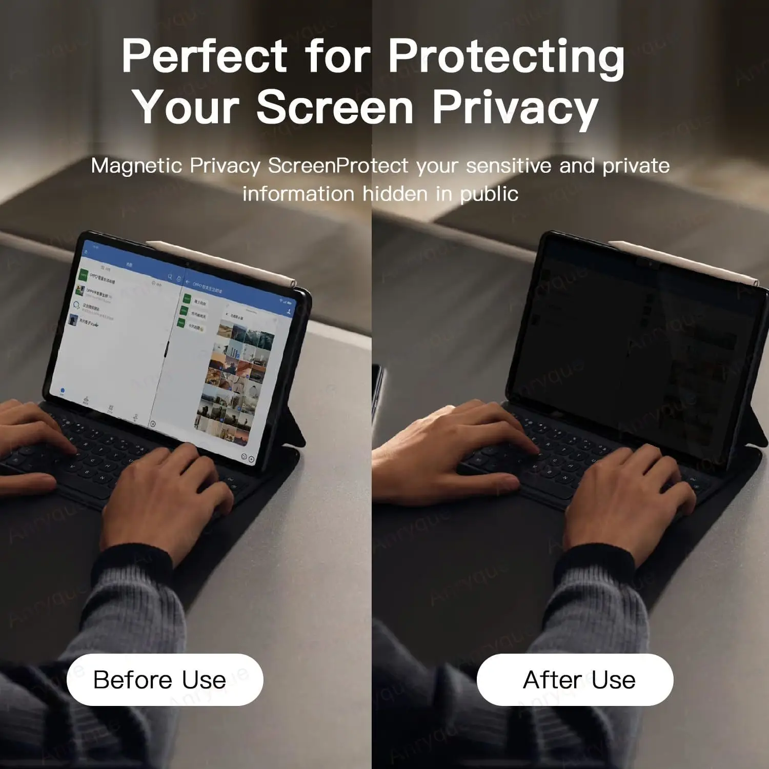 360° Privacy Screen Protector for HUAWEI MatePad 11.5S 2024 Soft PET Paper-feel Screen Protective Film Anti Spy 4 Direction 3