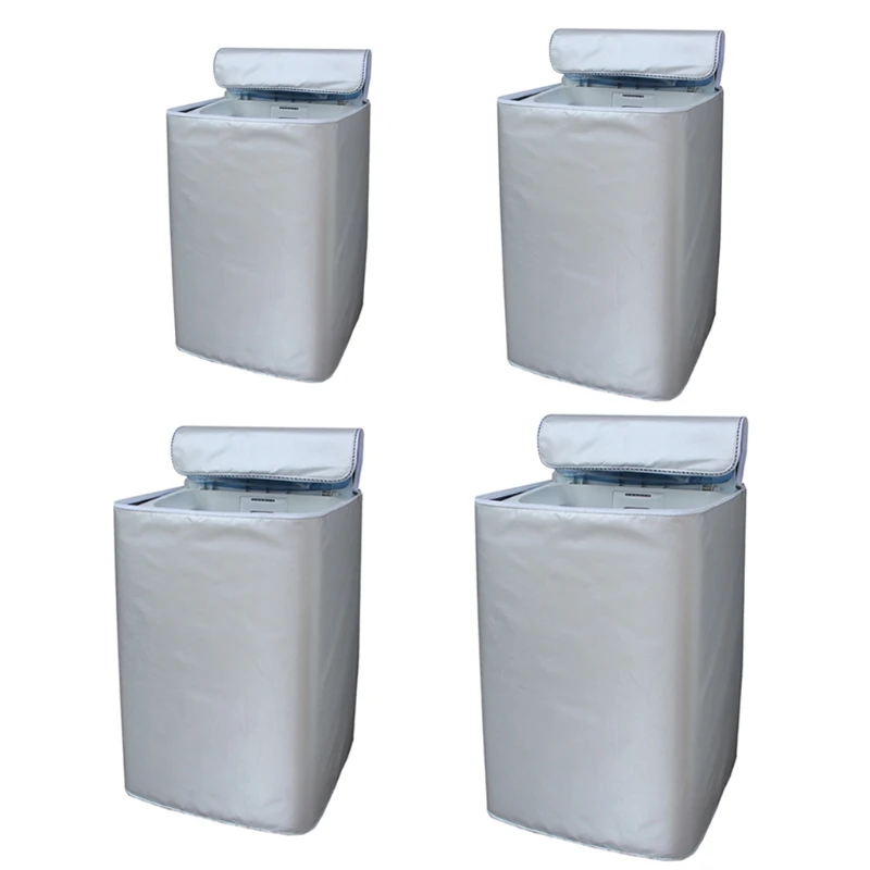 Washing Machine Cover Polyester Waterproof Top Load Laundry Dryer Cover Sunscreen Laundry Silver Coating Dustproof washing machine cover,dryer cover