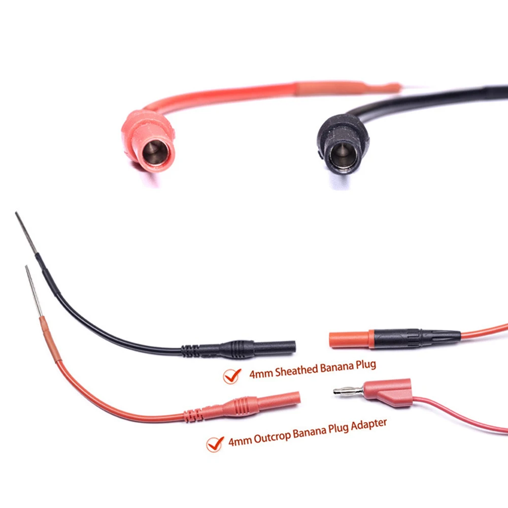 Pair Black Red 1000V Banana Multimeter Probe Test Lead Cable 60cm - View #2