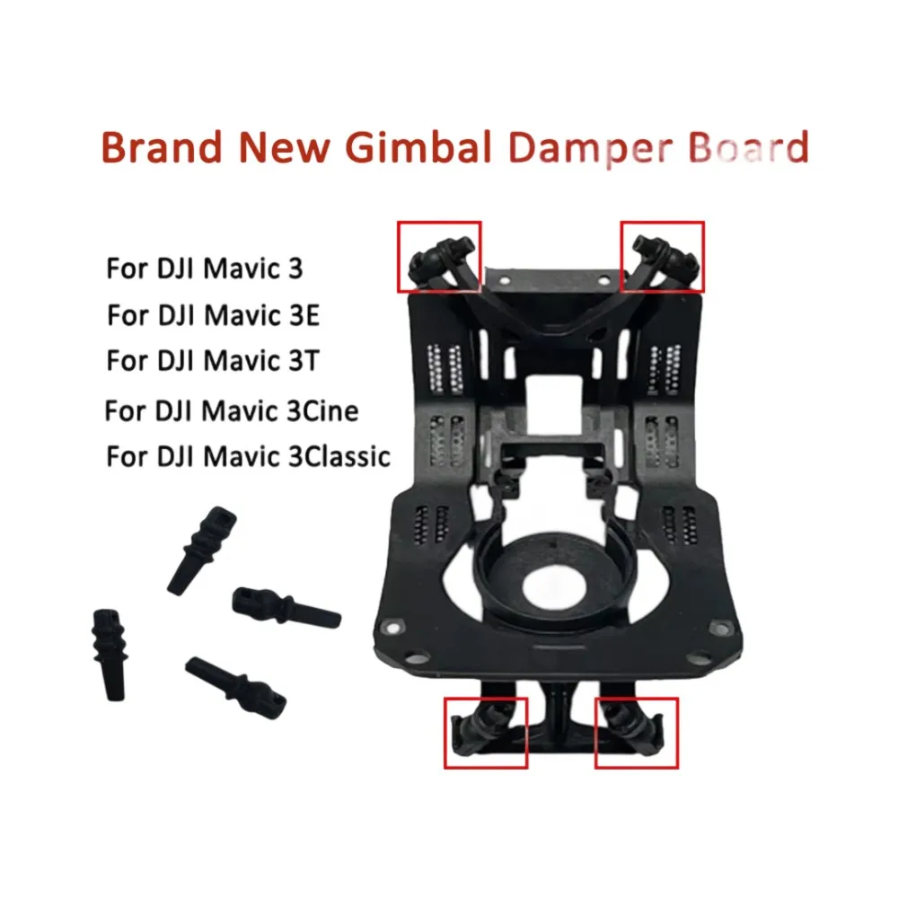 Amortisseur de vibrations pour cardan DJI Mavic 3 posé sur une surface blanche, pièce de rechange drone.