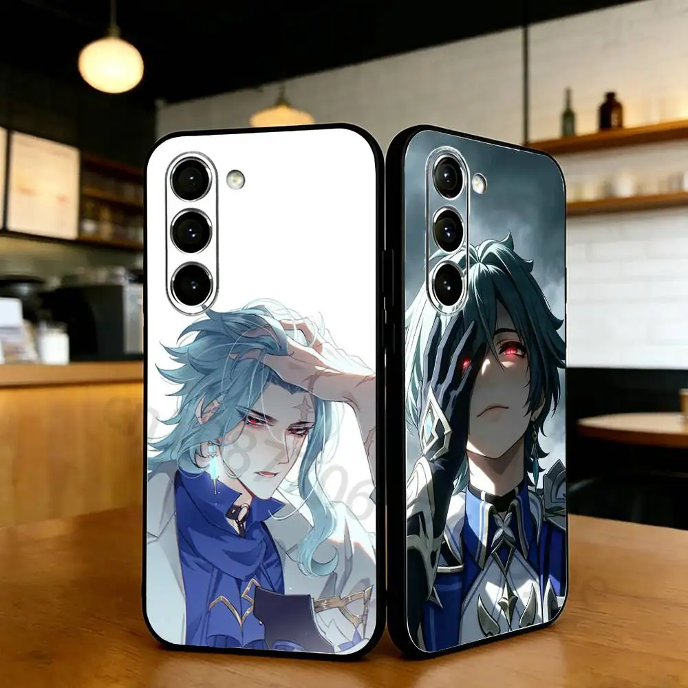 Genshin Impact Dottore Black Silicone Phone Case - Sleek and Stylish Protection