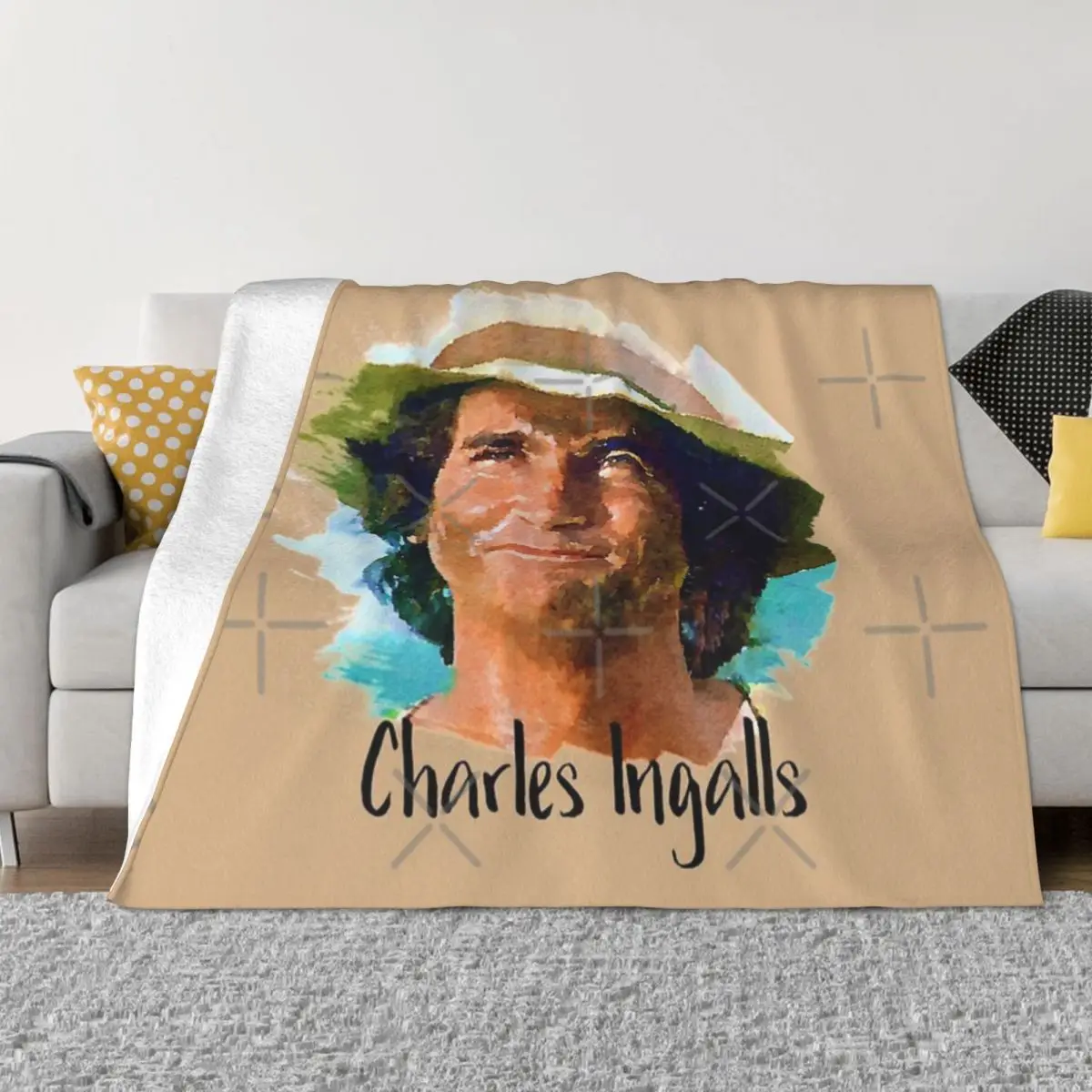 Charles Ingls Little House On The Prairie Coperta Copriletto Sul Letto Soggiorno Letto Matrimoniale
