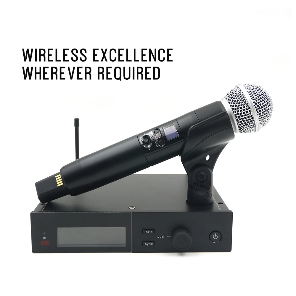 SLXD4 High Quality Wireless Microphone SLXD Digital System with SM Handheld Transmitter For Live Vocal Karaoke Performance Stage