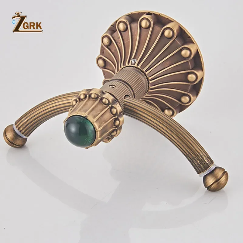 ZGRK Antique Bronze Paper Holder Classic Bathroom Accessories Bath Towel Ring Bath Hardware Bathroom Storage Hooks Tissue