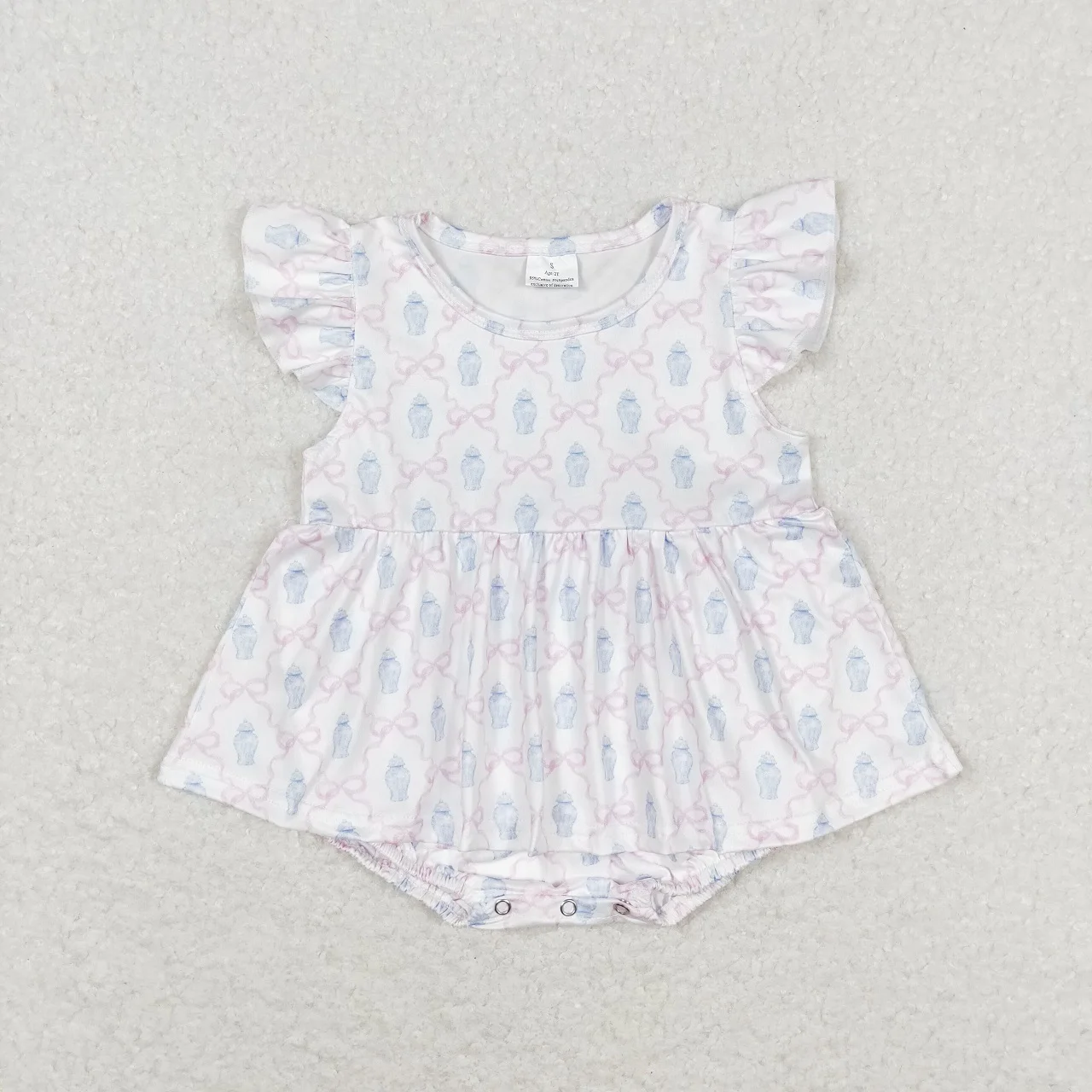 Wholesale Children Summer Newborn Romper Baby Girl Flower Bubble Jumpsuit Kids Toddler Infant Floral One-piece Clothing 3