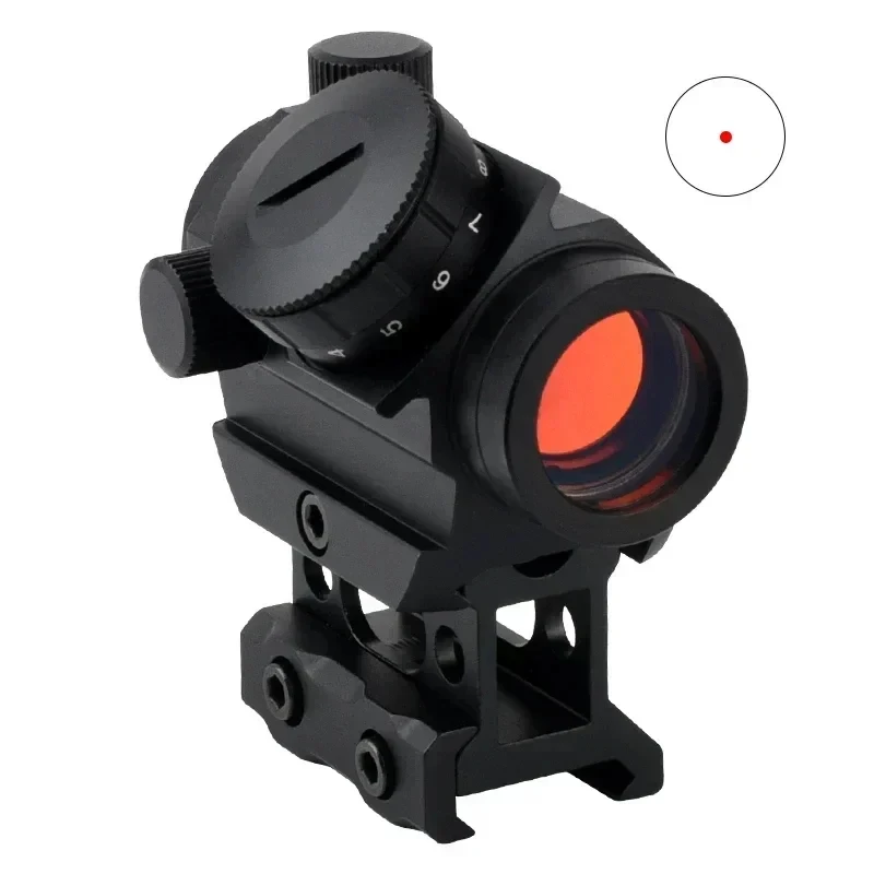 Tactical Reflex Red Dot Laser Scope Adjustable Brightness Reflex Light Fit 20mm Weaver Rail for Hunting Firearms & Airsoft red dot sight rifle scope