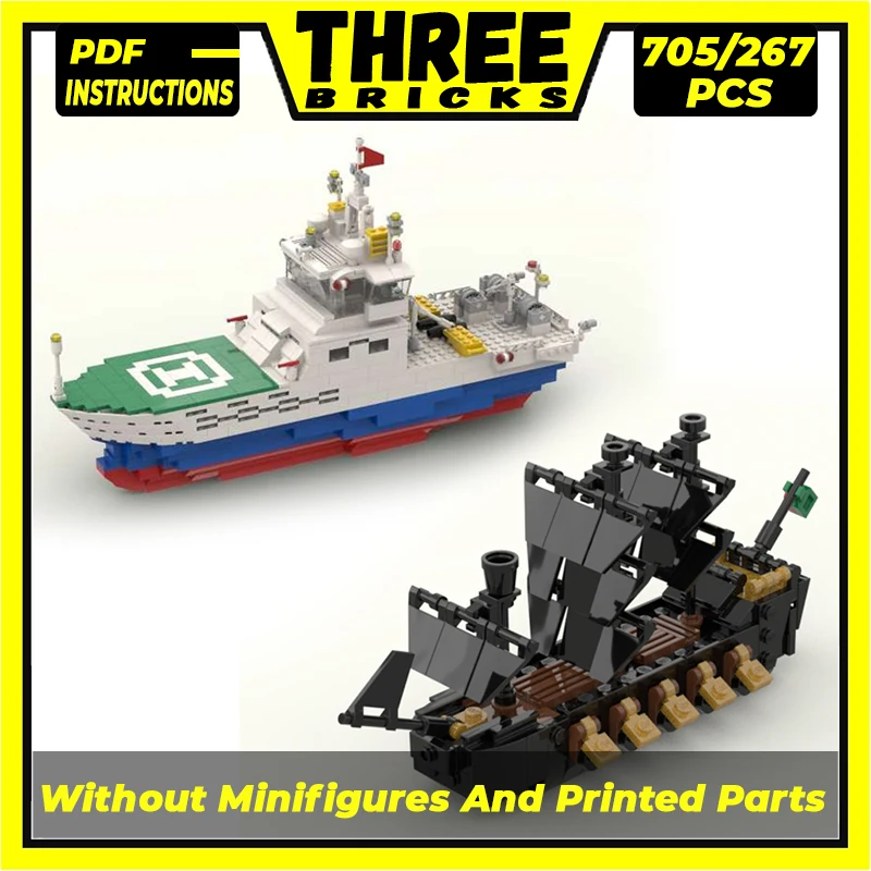 

Moc Building Blocks Ship Series Model Mini Sailship Yacht Technical Bricks DIY Assembly Famous Toys For Childr Holiday Gifts