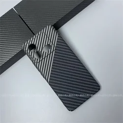 Carbon Fiber Stripe Phone Case - Sleek Acrylic Silicone Back Cover with Kevlar Detailing for IQOO Neo 8 Pro (Grey Black)