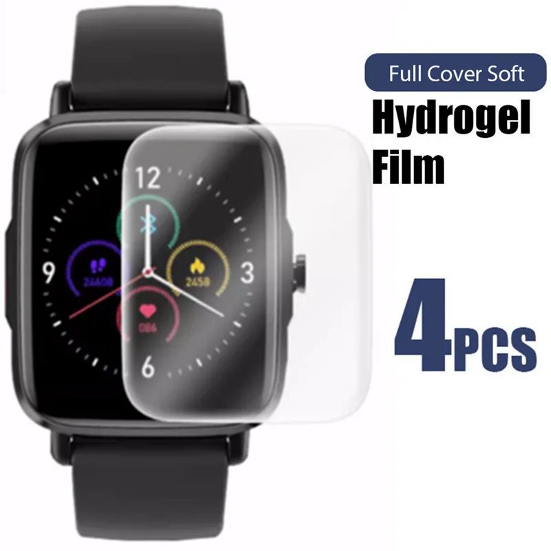 

4 Pcs Watch Full Screen Protector Guard Cover Film For KUMI KU1S GW16T Pro KU3 max HD Hydraulic Soft Film Free Shipping