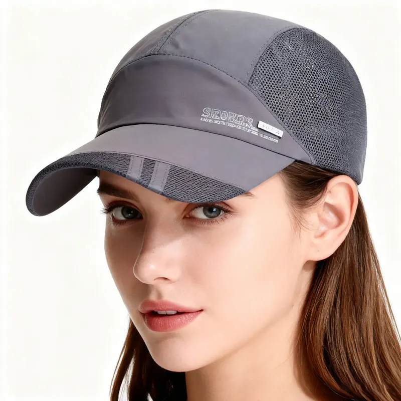 Breathable mesh summer hat quick-dry outdoor sports sunshade and sunscreen baseball cap