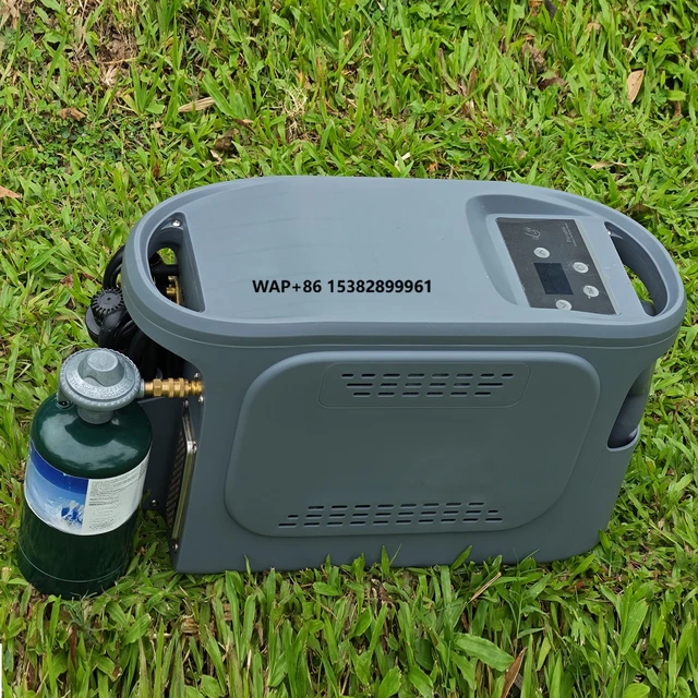 Chauffe-eau instantané à gaz 6L pour camping, utilisation en camping-car et marine, étanche et écologique, en nylon pour camping, randonnée et douche 1