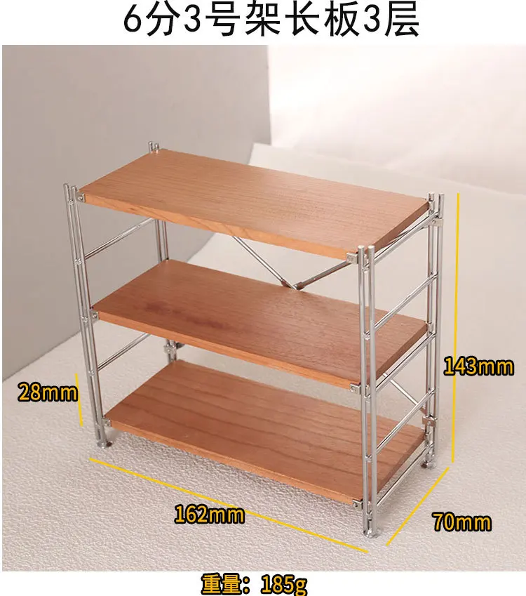 1:6 1:12 BJD Dollhouse Wrought Iron Storage Rack Miniature Items Bookcase Mini Storage Rack Dolls House Accessories Furniture