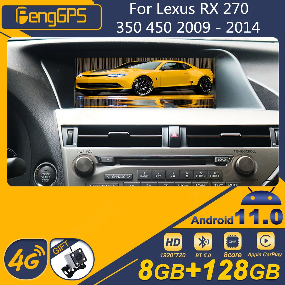 

For Lexus RX 270 350 450 2009 -2014 Android Car Radio 2Din Stereo Receiver Autoradio Multimedia Player GPS Navi Head Unit Screen