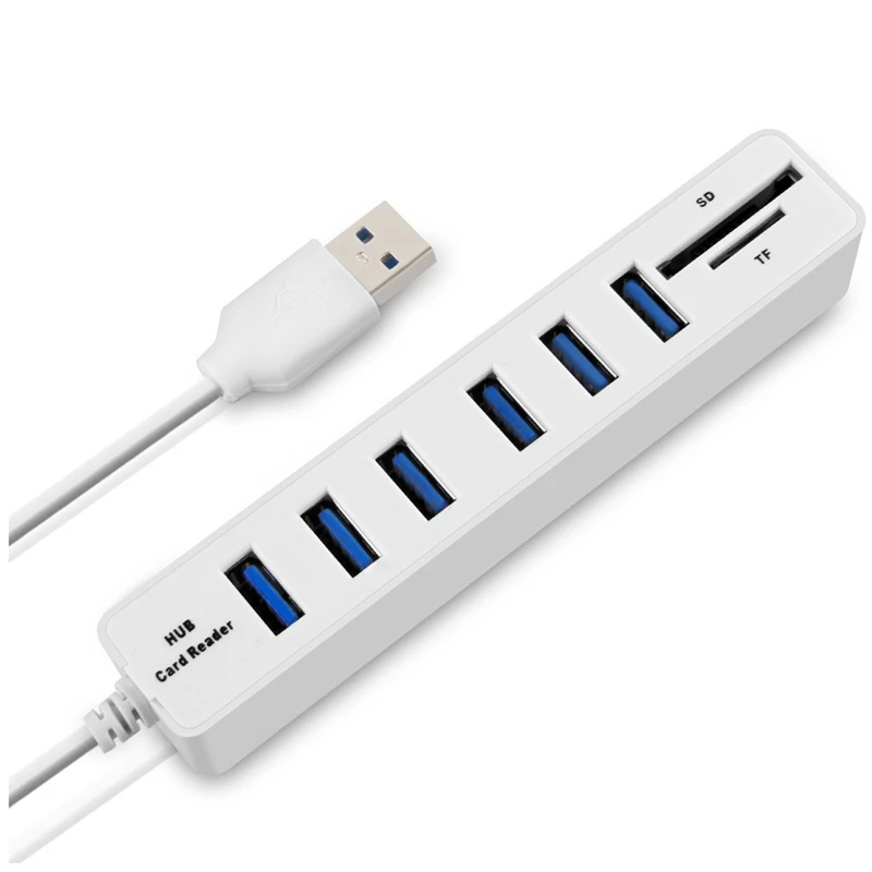 

Адаптер-расширитель для USB 2,0, разветвитель для SD/TF карт