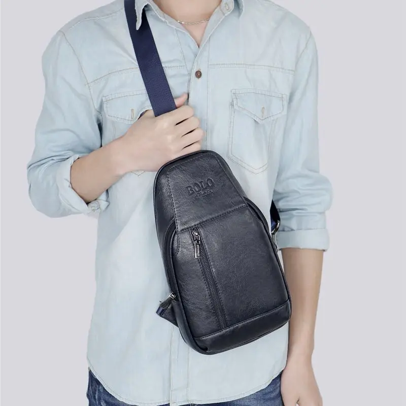 Chest Bag Men's Crossbody Bag Casual Shoulder Bag Men's Large Capacity Chest Bag Fashion Trend Sports Cycling Backpack